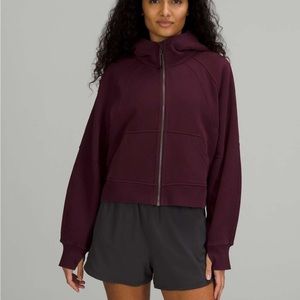Lululemon Oversized Scuba Full Zip Hoodie Cassis size M/L